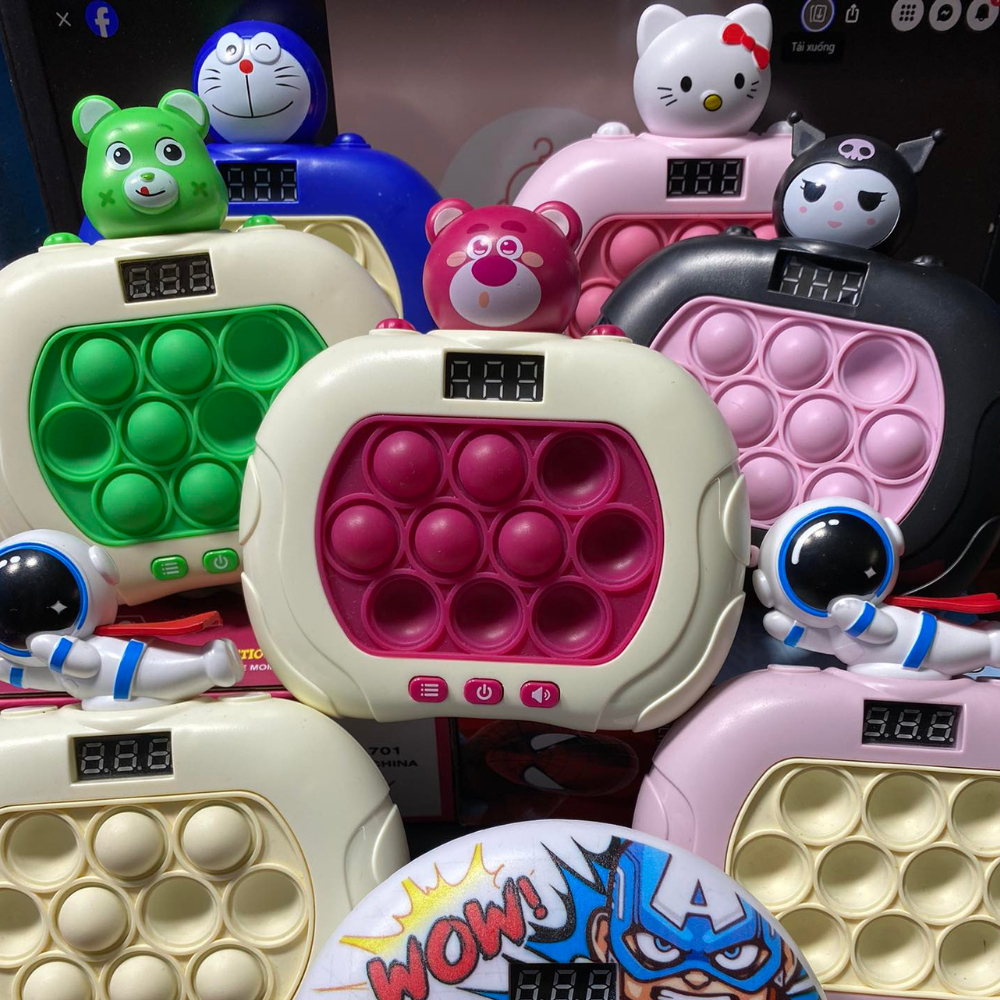 POP IT MÁY CHƠI GAME ĐIỆN TỬ CẦM TAY THẾ HỆ THỨ HAI,PHIÊN BẢN N NG CẤP LEVEL 999 + MỚI NHẤT 2023 CÓ ĐÈN LEAD ĐẾM LƯỢT
