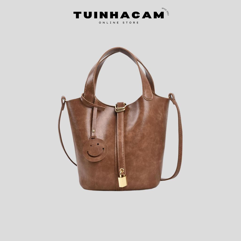 Túi xách nữ cầm tay Tuinhacam túi quai xách đeo chéo đa năng da mềm thời trang nữ Hàn Quốc - TNC101