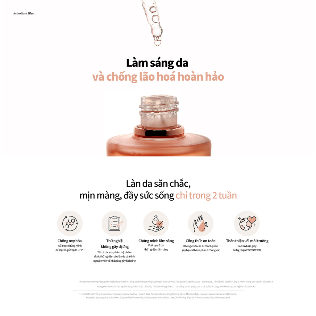 Serum V&A Beauty Radiance Ampoule sáng da chống lão hóa 30ml