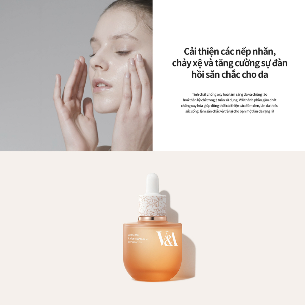 Serum V&A Beauty Radiance Ampoule sáng da chống lão hóa 30ml
