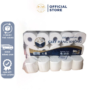 Giấy vệ sinh cao cấp dai mịn 3 lớp - bịch 10 cuộn/1kg