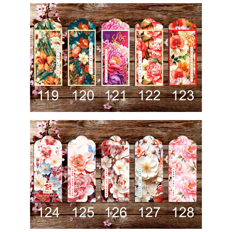 Sỉ 1000 bao lì xì tết mẫu mới 2024 - tặng kèm túi