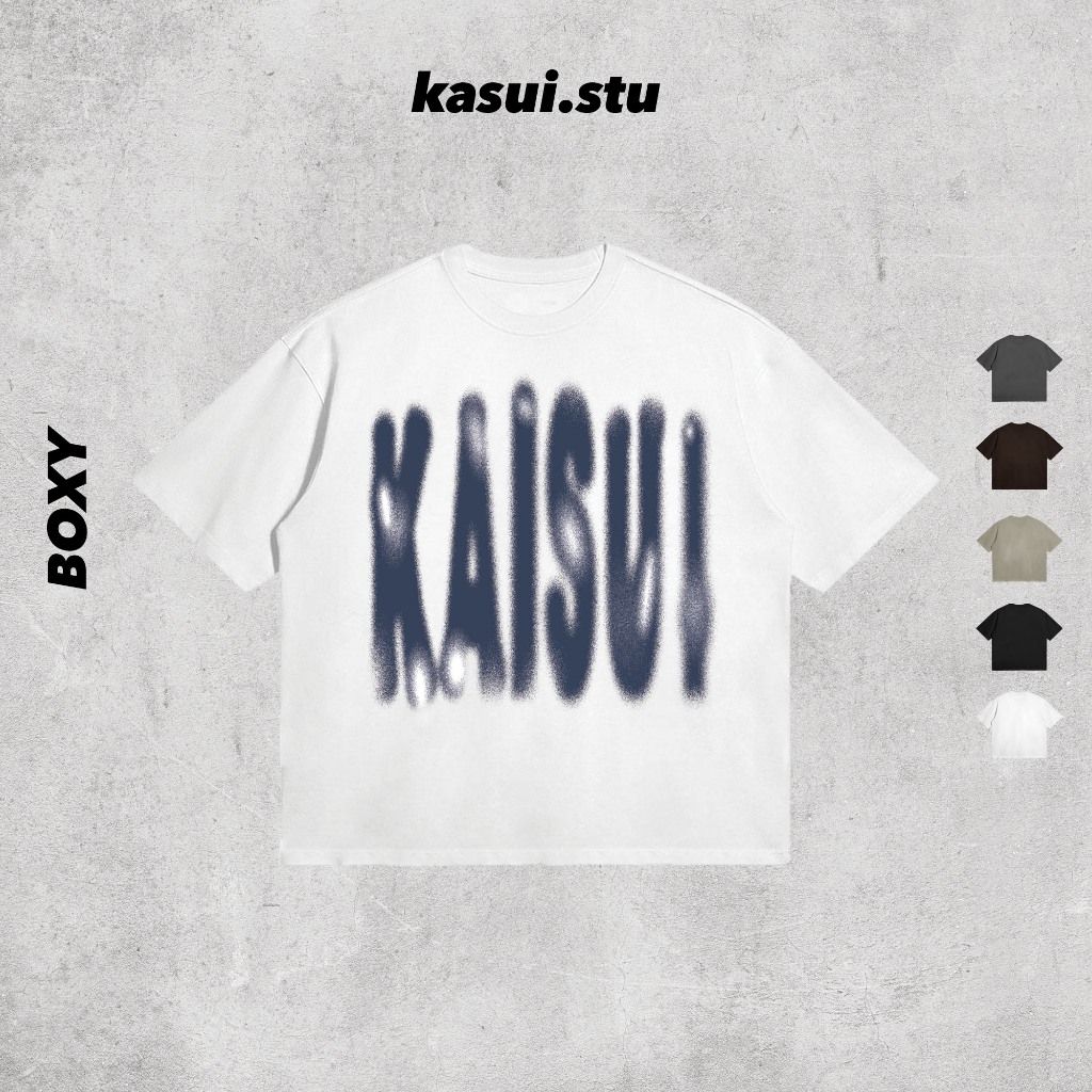 Áo Thun Boxy 250GSM KASUI l KASUI l Boxy Fit Cotton 100% 5 Màu