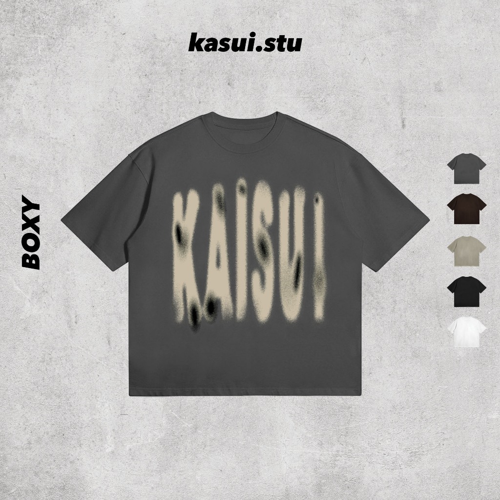 Áo Thun Boxy 250GSM KASUI l KASUI l Boxy Fit Cotton 100% 5 Màu