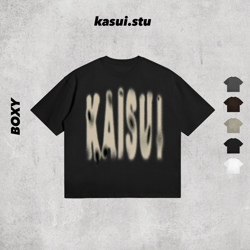 Áo Thun Boxy 250GSM KASUI l KASUI l Boxy Fit Cotton 100% 5 Màu
