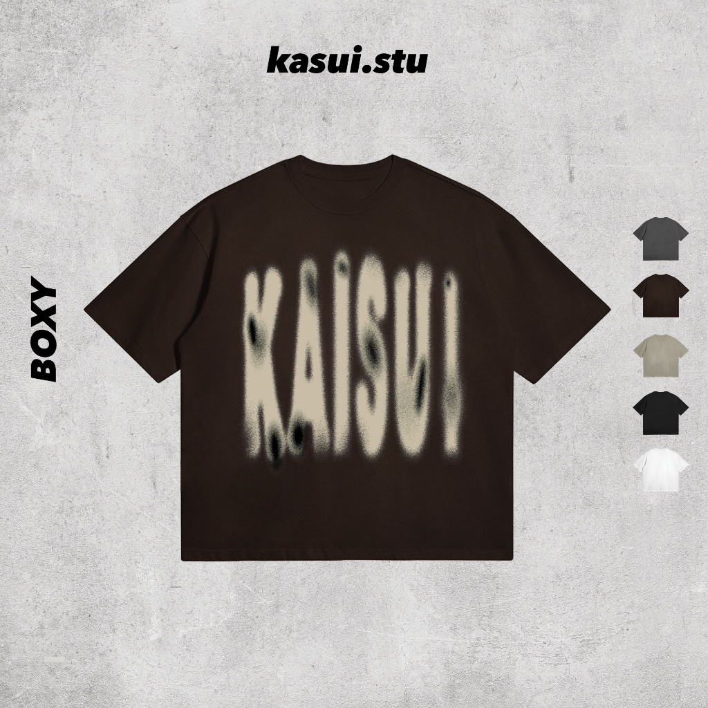 Áo Thun Boxy 250GSM KASUI l KASUI l Boxy Fit Cotton 100% 5 Màu