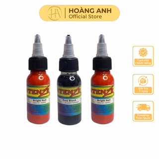Mực Tập Xăm Intenze True Black và Bright Red 30ml - Dcpxhoanganh