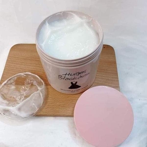 Kem ủ xả tóc Huiger Black dress 1000ml Xả váy dưỡng tóc mềm mượt Ủ váy HUIGER chính hãng Hũ 1000ml