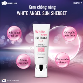 Kem chống nắng toàn thân White Angel Sun Sherbet SKINAZ 70ml Hàn Quốc Chính Hãng