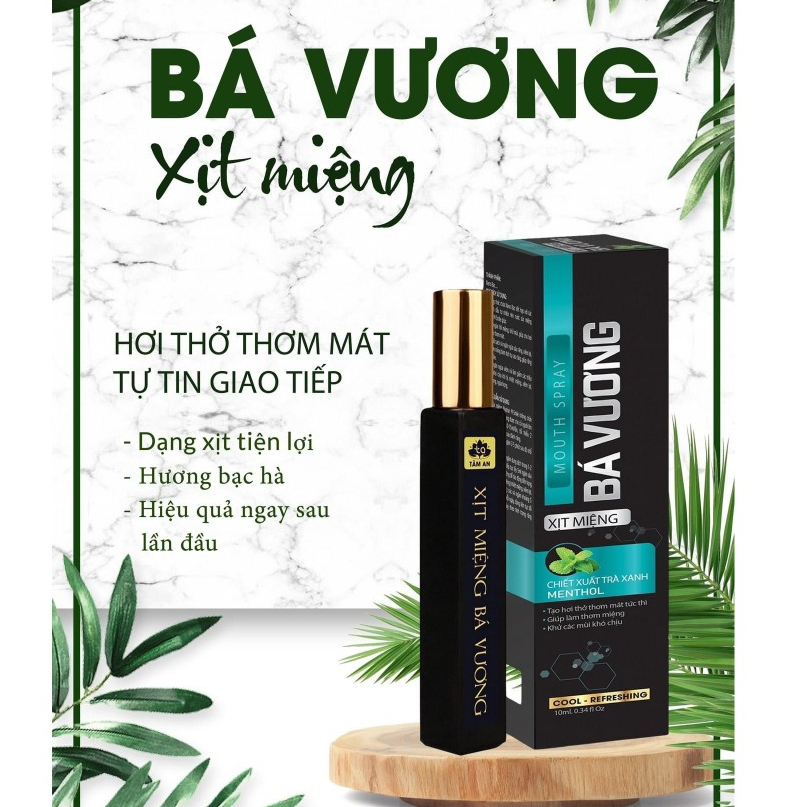 Xịt thơm miệng vệ sinh khử mùi khoang miệng Bá Vương Tâm An Vệ