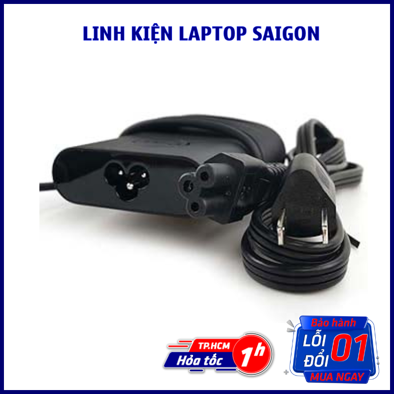 Dây Sạc Laptop Dell 65w Oval Kim nhỏ 4.5mm 3.0mm Sạc Dell Oval Chữ Nhật 65w Chân Kim Nhỏ