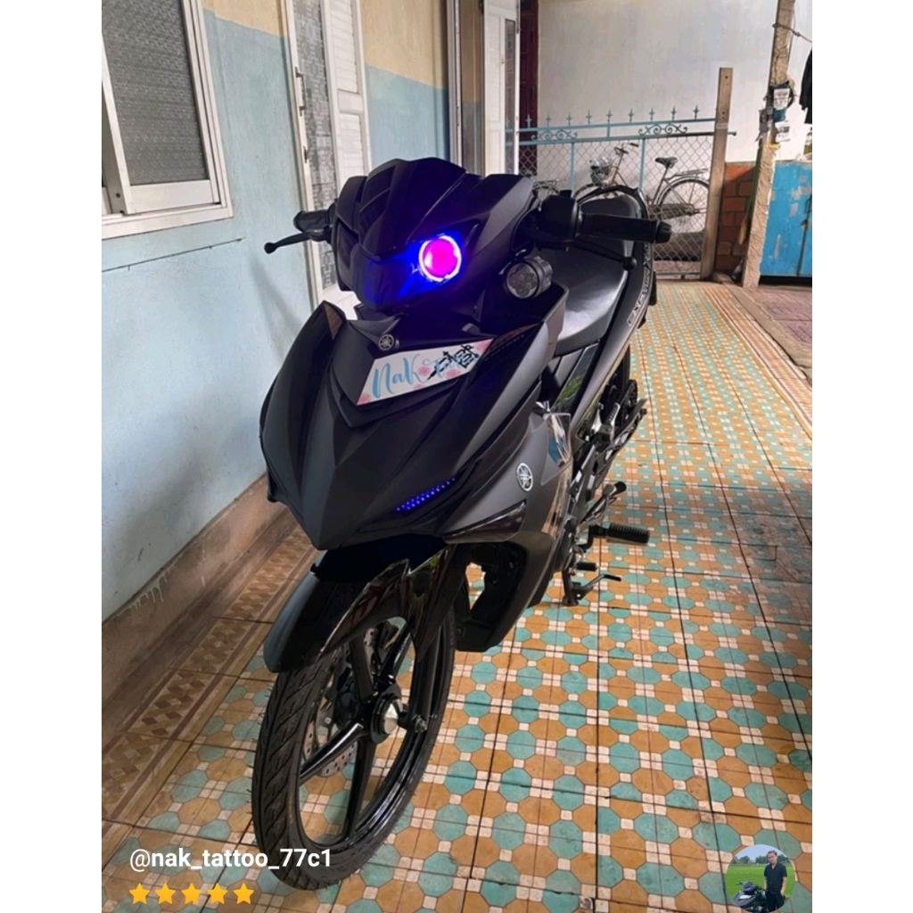 Đèn U7 Ngắn Chế Si Hello Mắt Lé - Đèn Led U7 Mắt Cú Lắp Nhiều Dòng Xe Máy, Xe Điện