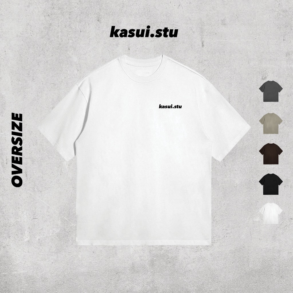 Áo Thun Oversize 250GSM BASIC l KASUI l Oversize Cotton 100% 5 Màu
