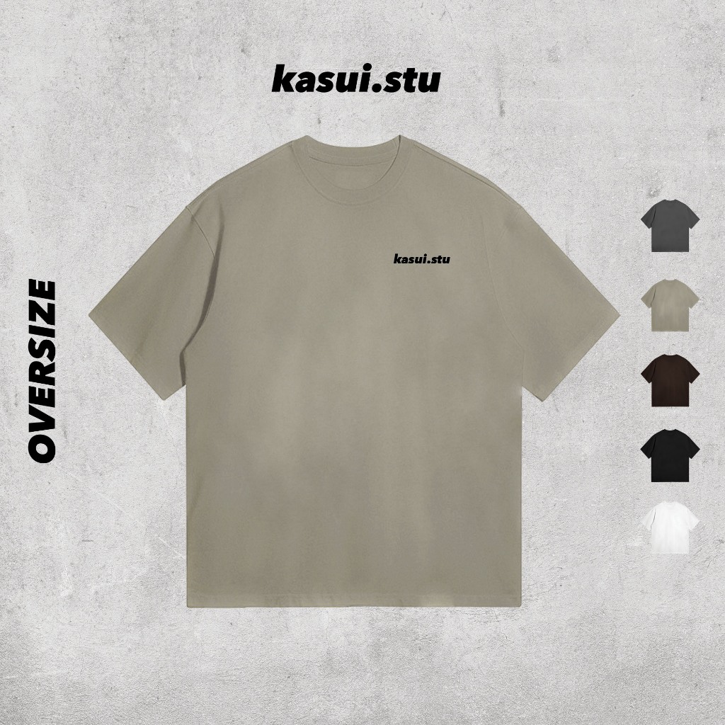Áo Thun Oversize 250GSM BASIC l KASUI l Oversize Cotton 100% 5 Màu