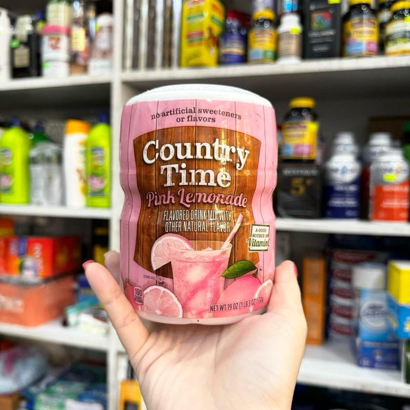 Bột chanh hồng  Country Time Pink Lemonade 538g
