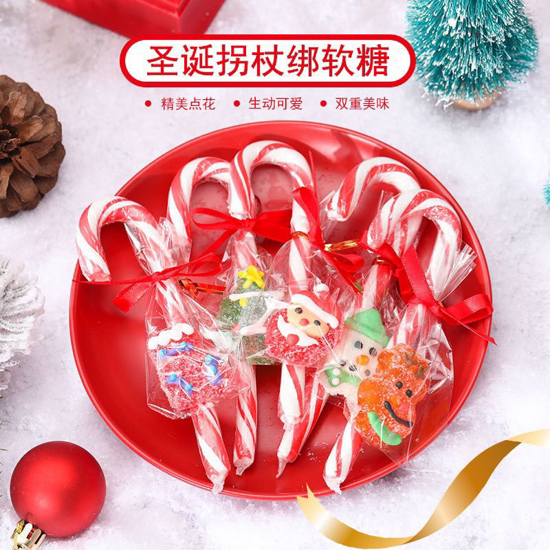 Kẹo gậy mix kẹo dẻo ông già Noel Giáng Sinh - Hongkong | Ăn vặt trẻ em ngon rẻ