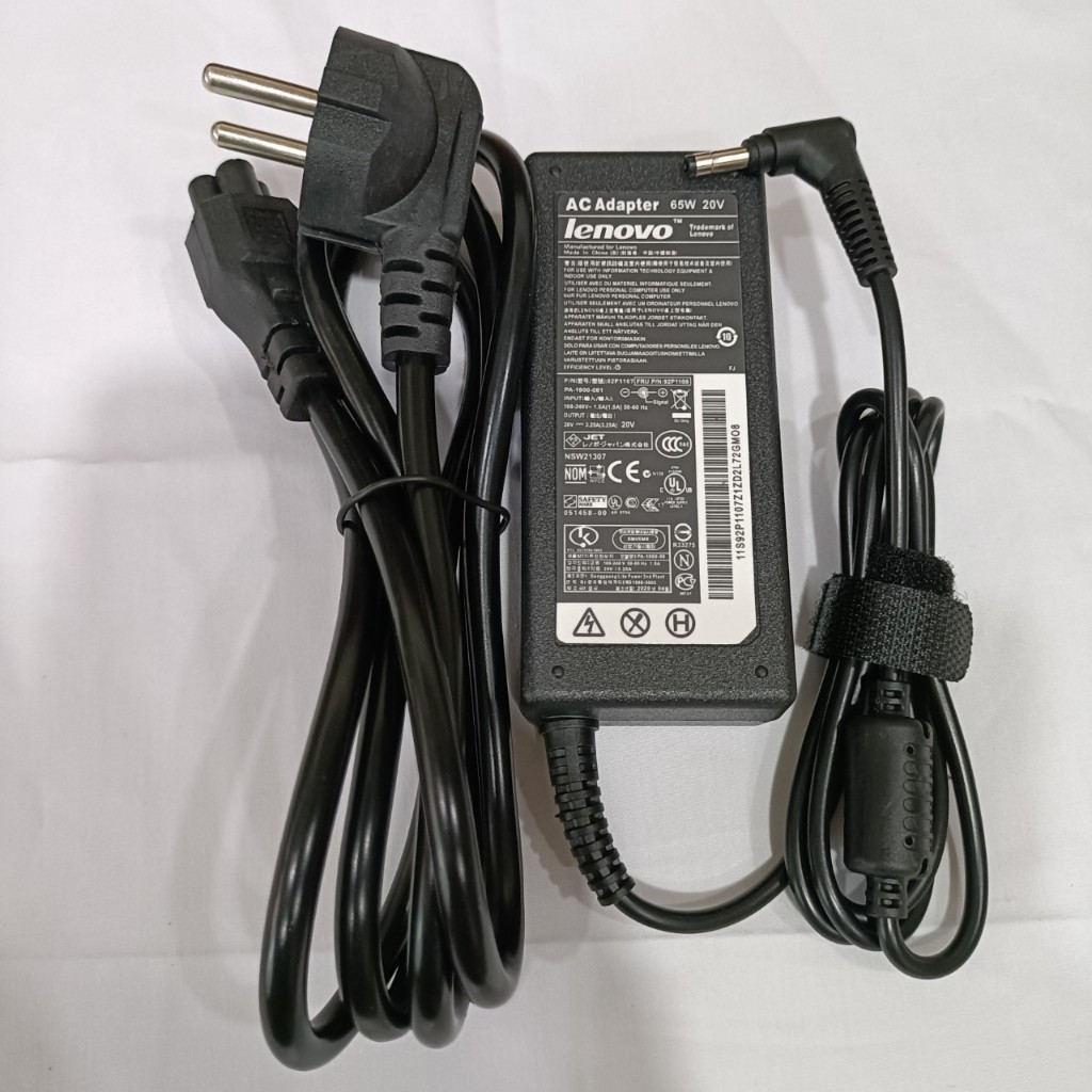 Sạc Laptop Lenovo 20V - 3.25A- 65W  Chân 4.0*1.7mm, Tặng Kèm Dây Nguồn, Bảo Hành 12 Tháng