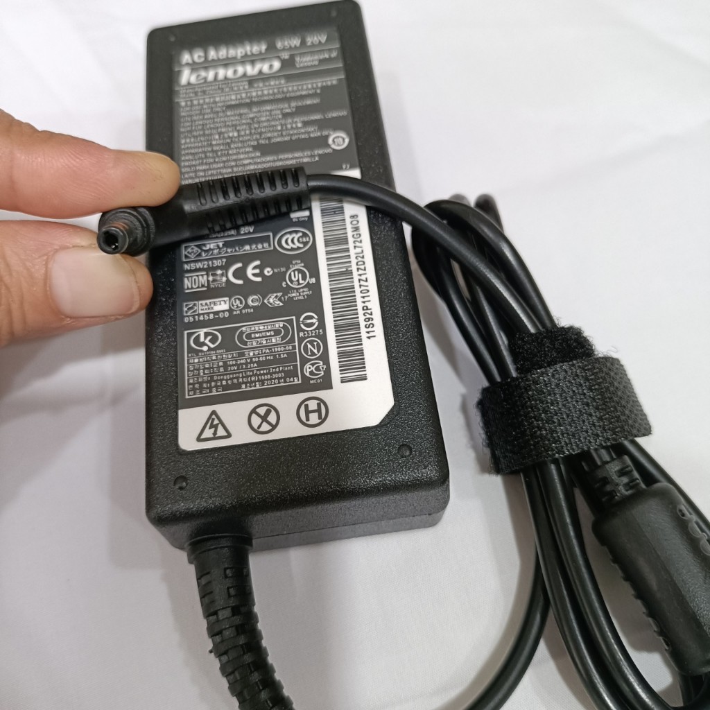 Sạc Laptop Lenovo 20V - 3.25A- 65W  Chân 4.0*1.7mm, Tặng Kèm Dây Nguồn, Bảo Hành 12 Tháng