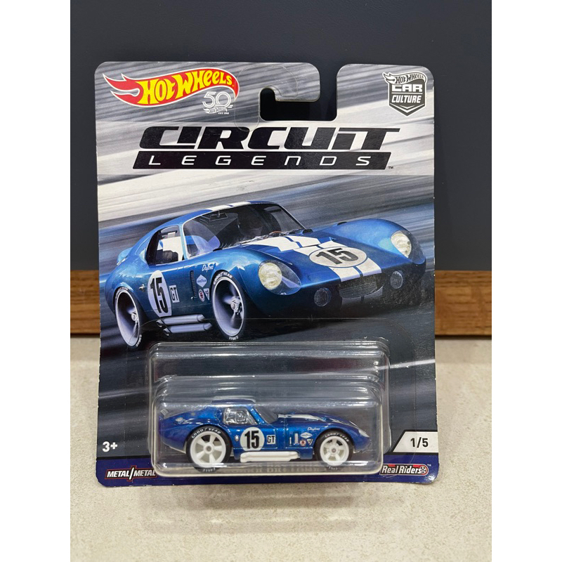 Xe mô hình đồ chơi bánh cao su Hotwheels 1:64 PREMIUM - CAR CULTURE - Shelby Cobra Daytona Coupe