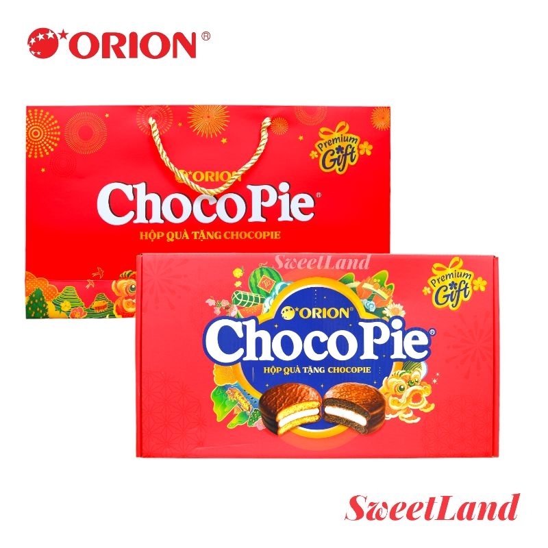 Bánh Orion Chocopie hộp 12 bánh có đủ vị
