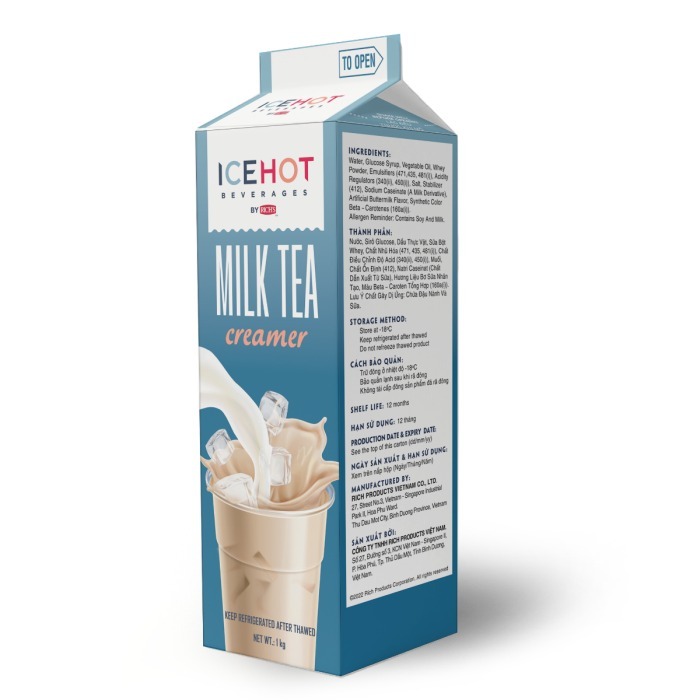 Kem Béo Trà Sữa ICEHOT Hộp 1Kg
