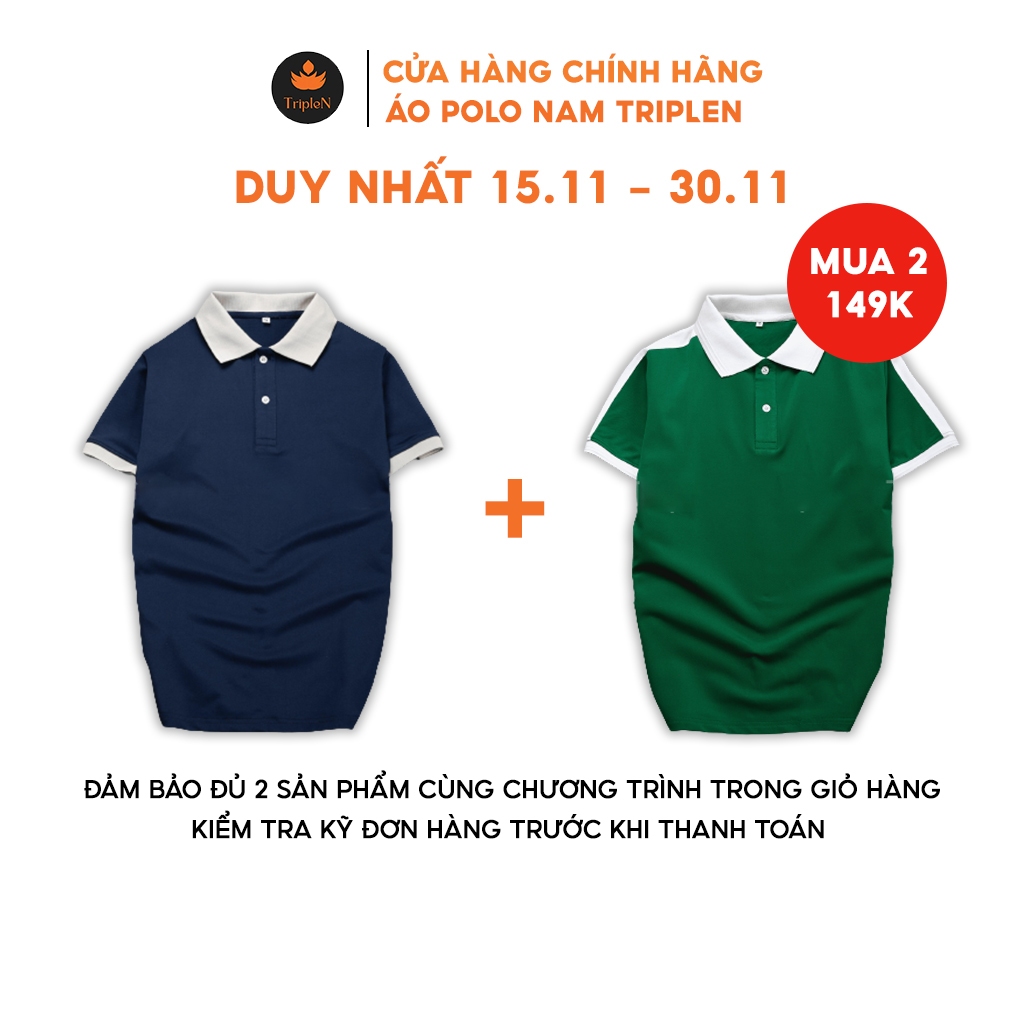 Áo thun polo nam tay ngắn thiết kế trẻ trung, năng động, chất liệu vải cá sấu co giãn 4 chiều thoáng mát