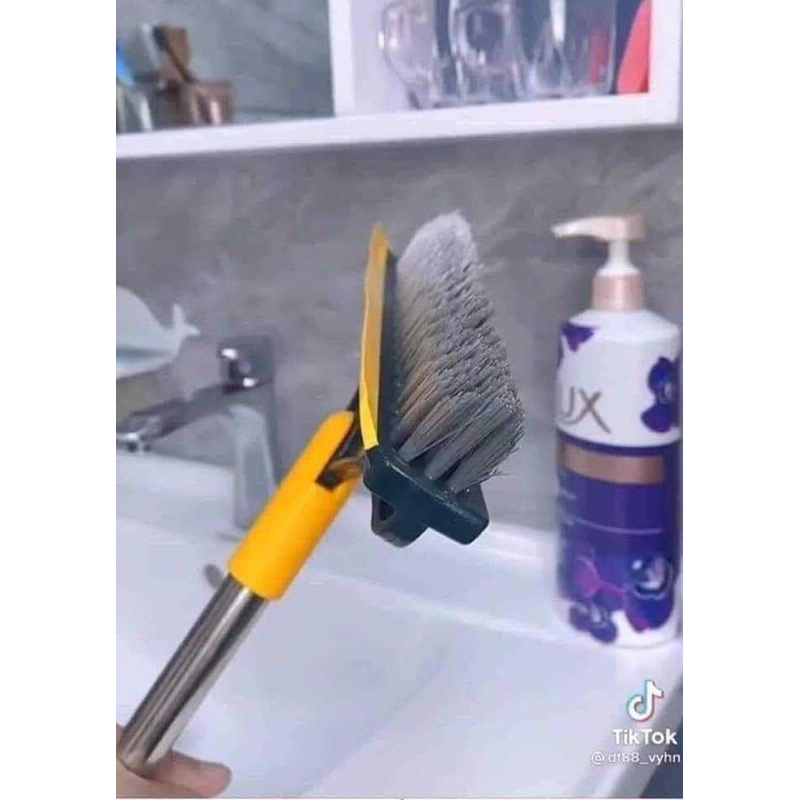 Cây chà sàn bàn chải chà sàn kèm gạt nước 2in1