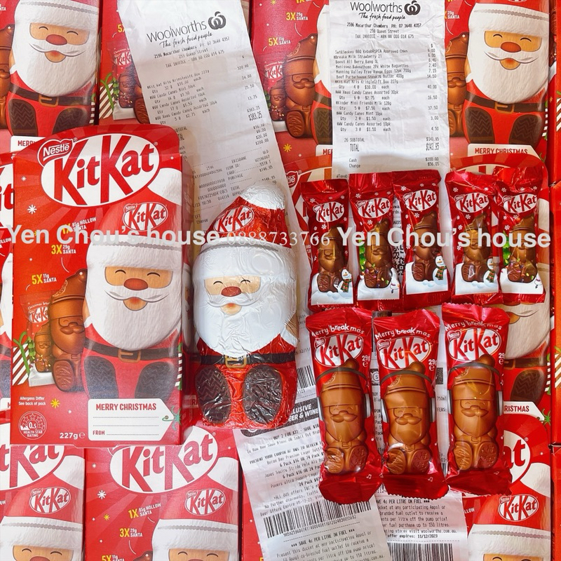 Socola Kitkat ông già Noel Nestle 227g 9 thanh