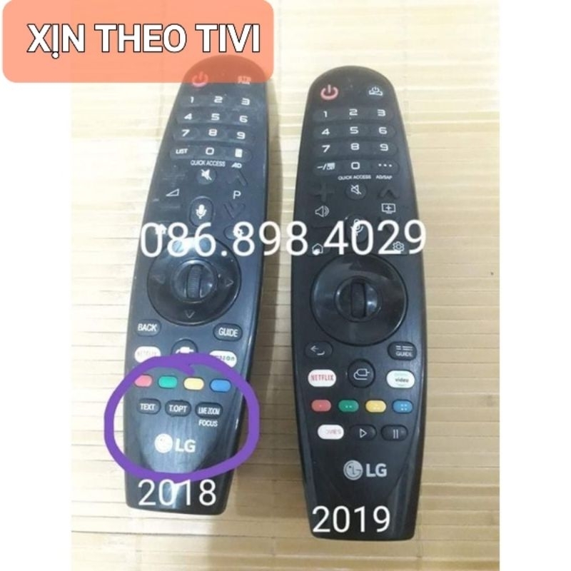 Remote điều khiển tivi LG giọng nói ,Bóc máy MR18BA , MR19BA ,MR20,MR21,MR22,2017,2018,2019,2020,2021,2022 ,2023