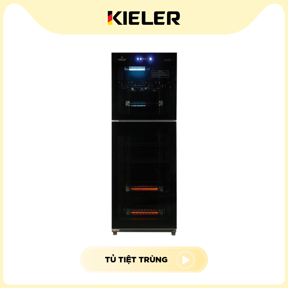 Tủ sấy khủ trùng KIELER KL-TC 575 Tủ sấy chén khử trùng dung tích 380L công suất 900W bảo hành 36 tháng