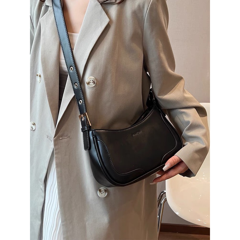 Túi đeo chéo đeo vai dây bản to bassi thời trang năng động