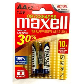 Pin maxell Alkaline aa / pin tiểu maxell Alkaline hộp 24 viên