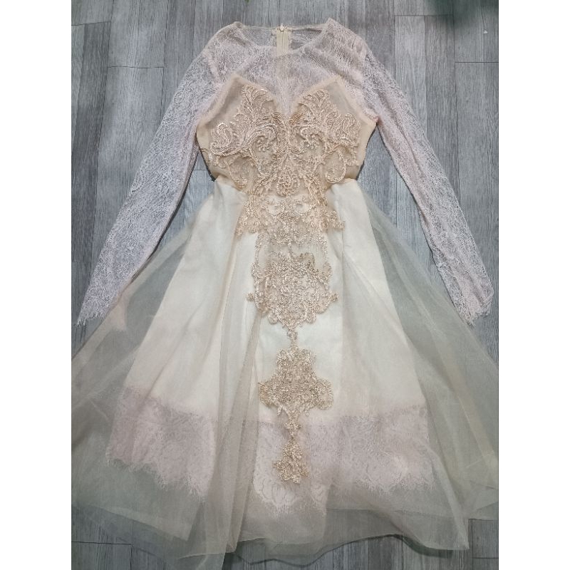Đầm ren công chúa Size S