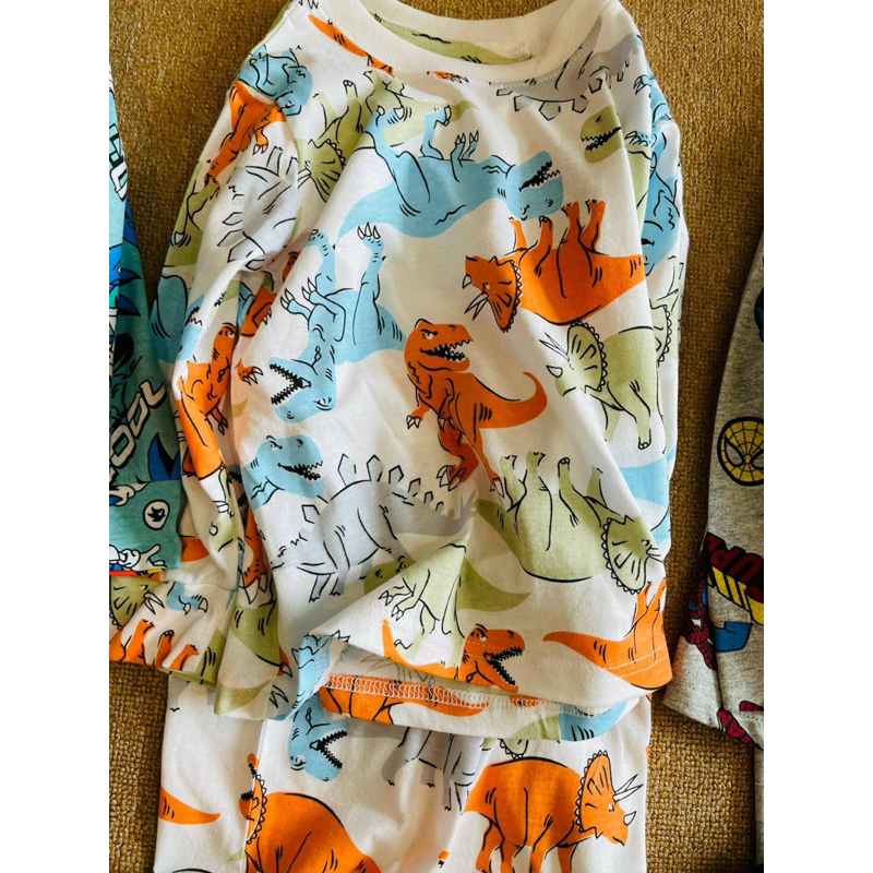 Bộ coton bé trai .HM siêu nhân sz 5/6 -9/10