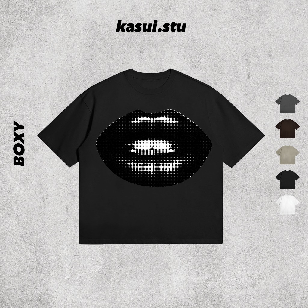 Áo Thun Boxy 250GSM BLACKSKIP l KASUI l Boxy Fit Cotton 100% 5 Màu