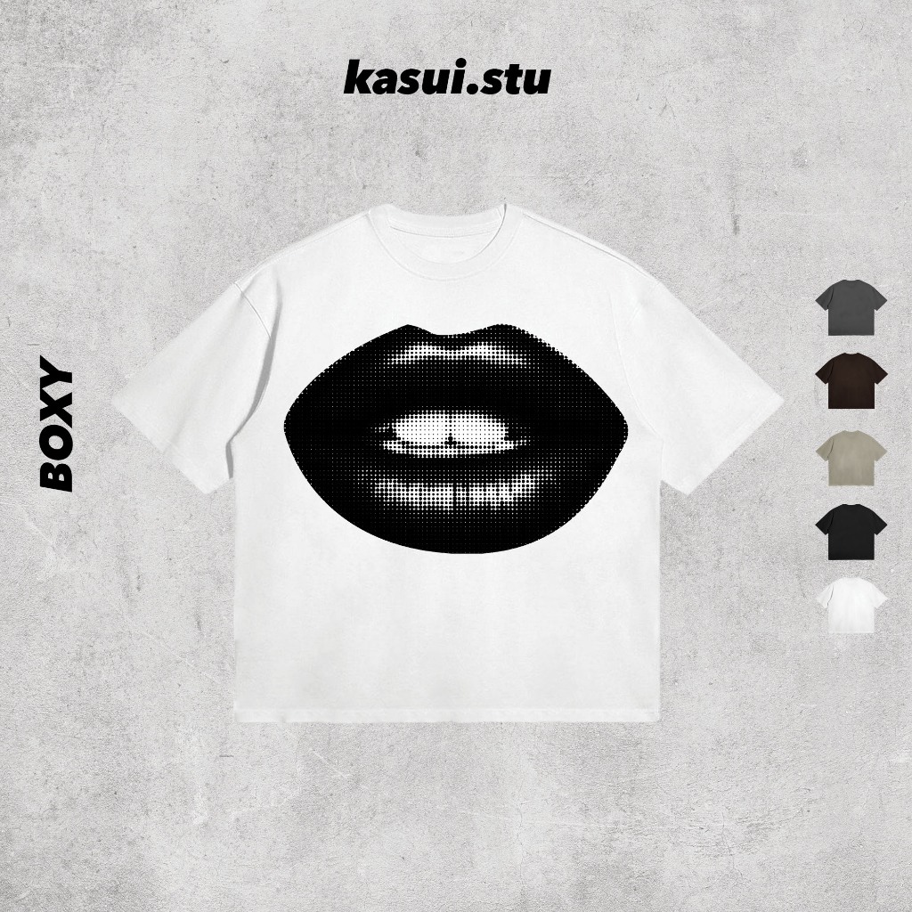 Áo Thun Boxy 250GSM BLACKSKIP l KASUI l Boxy Fit Cotton 100% 5 Màu