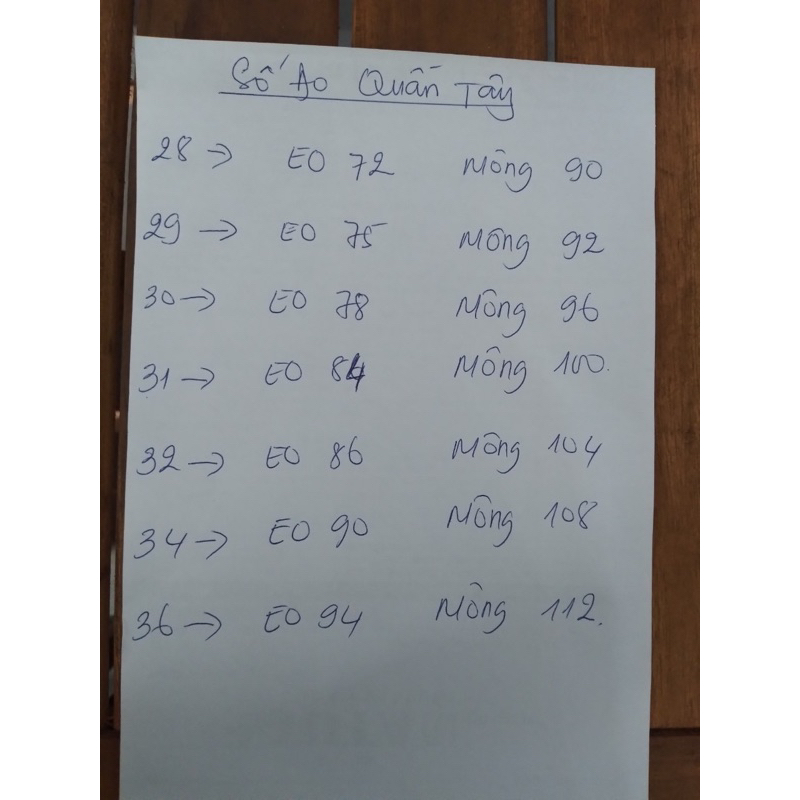 Quần Tây Nam may từ vải dư