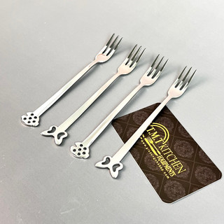 Combo 4 Nĩa ăn trái cây, mứt Inox 18/10 cao cấp MERRA Exclusive India