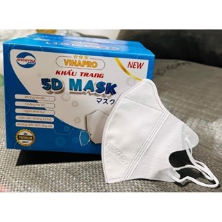 Giá sỉ 100 chiếc khẩu trang 5D MASK VINAPRO kháng khuẩn form ôm chống bụi