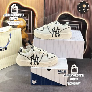 Giày thể thao mlb ny chữ phân cách giày mlb chunky liner ny ‘white black’ 3asxclr3n-50whs