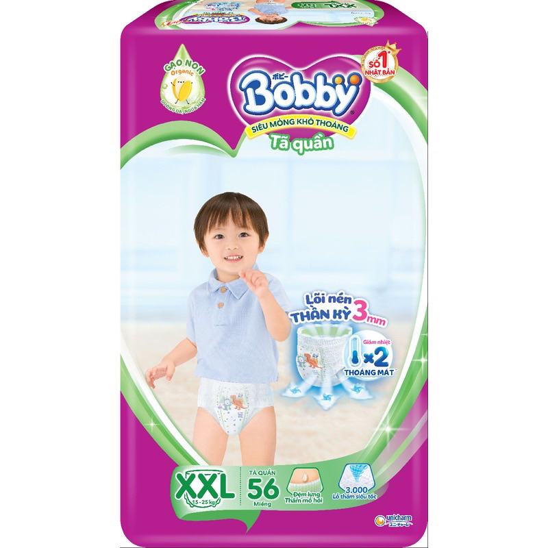 Tã Quần Bobby Size XXL - 56 Miếng