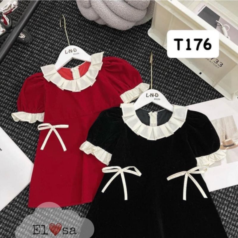 8 đến 28kg.váy thu đong cho bé gái.váy nhung cổ tiêu thư cho bé iu.váy xinh cho bé gái.