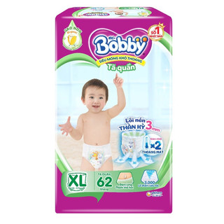 Tã quần bobby size xl - 62 miếng