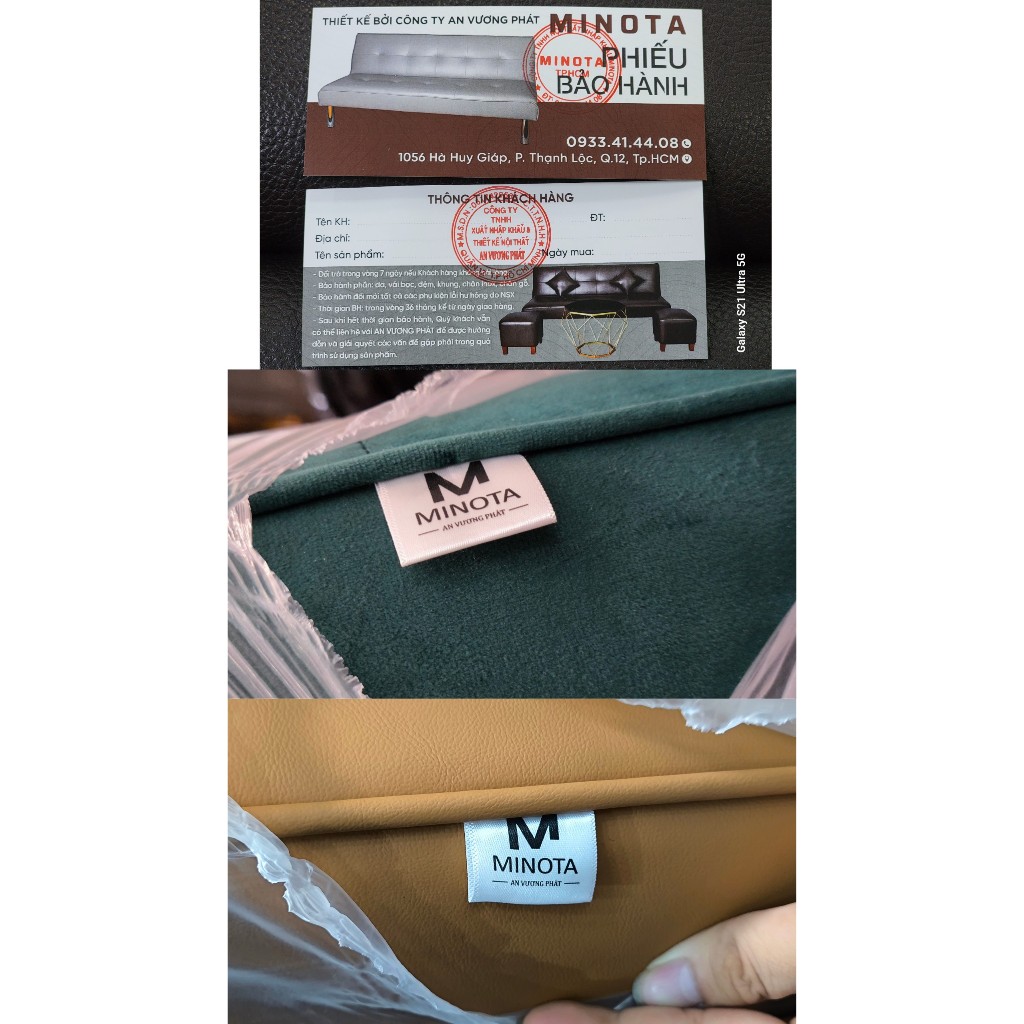 Bộ sofa bed giường cao cấp 5 chân thương hiệu MINOTA