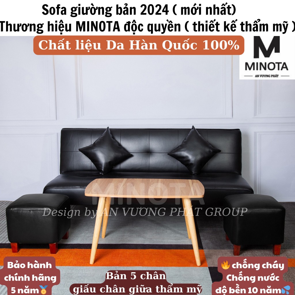 Bộ sofa bed giường cao cấp 5 chân thương hiệu MINOTA