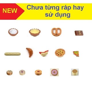Đồ chơi xếp hình Phụ kiện Lego: Các loại bánh dùng trong bối cảnh nhà bếp, quán ăn, cửa hàng bánh kẹo