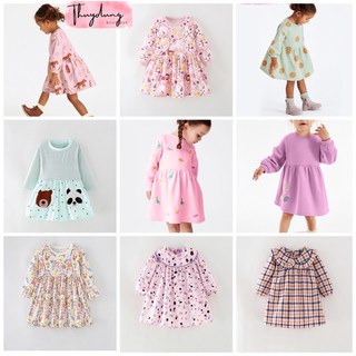 Váy bé gái dài tay thu đông phong cách Âu Mỹ THUỲ DUNG BOUTIQUE, Váy bé gái thu đông #malwee