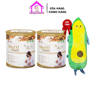 Combo 2 lon sữa hạt lợi sữa Mattimum 650g giá tốt kèm quà