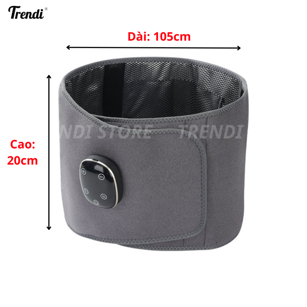 Đai Massage Thắt Lưng Cột Sống Mát xa Rung Kết Hợp Làm Nóng giảm đau mỏi vùng thắt lưng TRENDI LJ-617