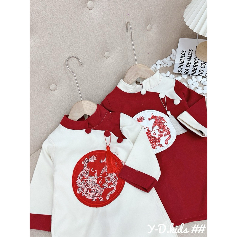 Âo dài gấm thượng hải cao cấp cho bé trai